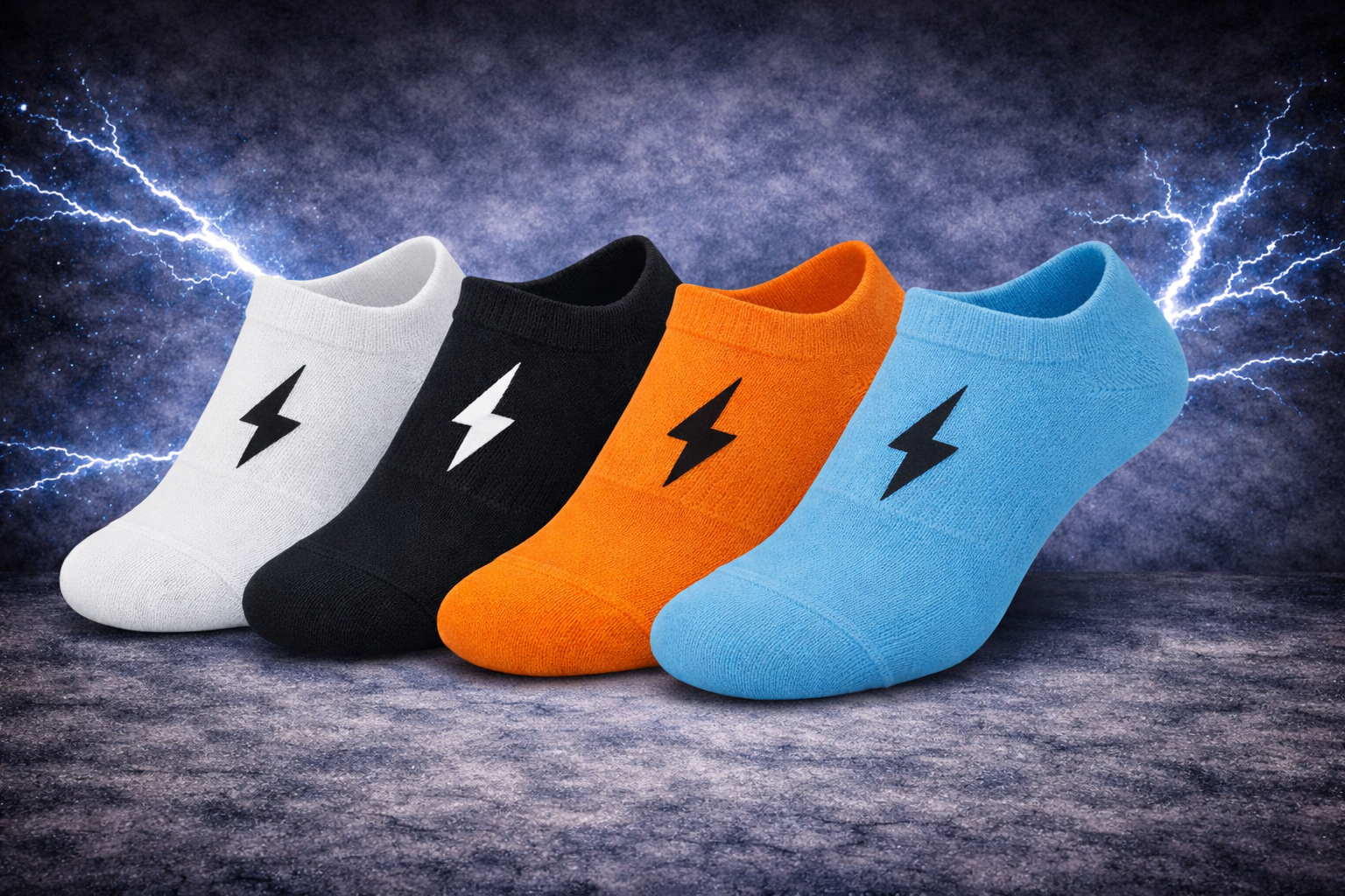 Pack de 4 Calcetines de Running con Refuerzo – Colores Surtidos